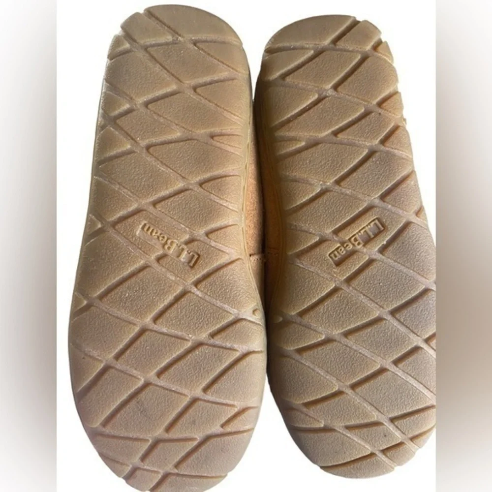 L.L. BEAN WICKED GOOD MOCCASIN SLIPPERS BROWN SIZE 2.5-3‎